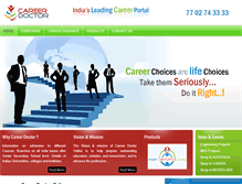 Tablet Screenshot of careerdoctoronline.com